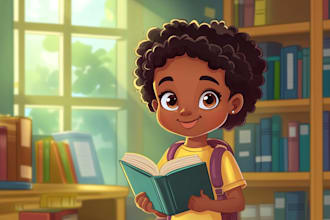draw whimsical children book illustration