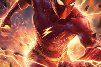 draw a superhero comic
