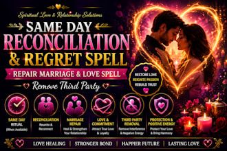 cast same day reconciliation regret spell repair marriage love spell third party