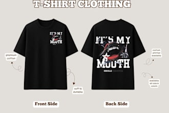 design professional custom tshirt design for clothing brands