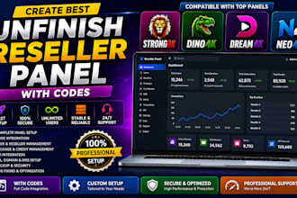 create best unfinish reseller panel, strong8k, dino4k, dream4k, neo4k with codes