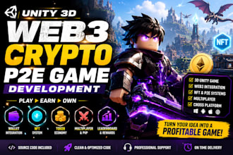 develop web3 crypto p2e game