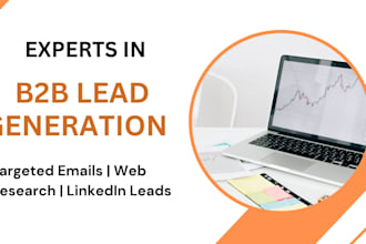 do b2b lead generation and web research