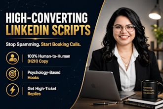 write high converting linkedin cold outreach scripts and messages