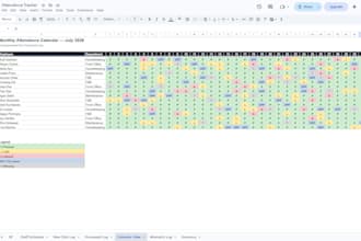 build an automated employee attendance tracking system in google sheets