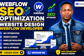 do webflow website optimization and technical SEO for your website