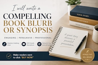 write a compelling book blurb or synopsis in english
