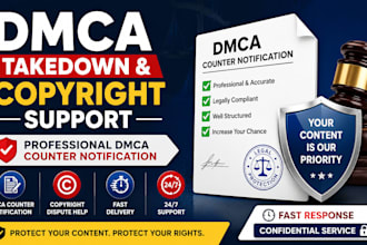 professional copyright counter notification