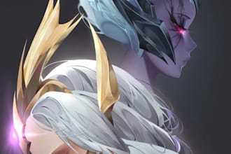 draw semi realistic anime artwork