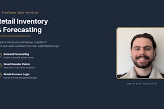 build a custom retail inventory optimization and forecasting tool