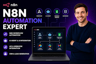 build n8n workflow, n8n automation, ai automation and n8n ai agent, ai chatbot