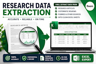 extract data from research articles into excel