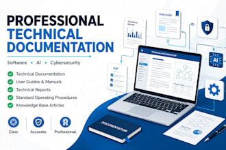 write professional technical documentation and user guides