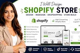 design shopify store redesign shopify dropshipping wesbite build shopify store