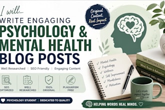 write engaging psychology and mental health blog posts