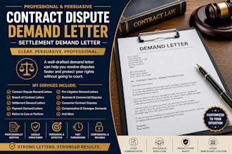 prepare a contracts dispute demand letter and settlement demand