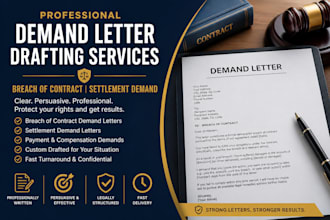 draft a breach of contracts demand letter or settlement demand letter