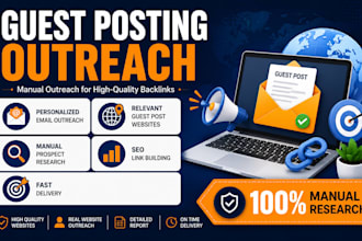 do guest posting outreach for manual link building