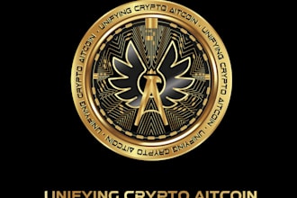 design a killer cryptocurrency coin, crypto and blockchain logo