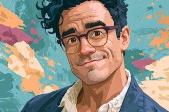 create simple cartoon portrait