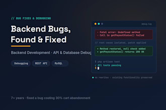 do bug fixing and debugging focus