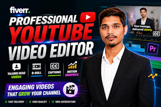 edit engaging youtube videos with cinematic cuts, captions and b roll