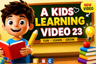 make kids learning videos, kids video editing and rhymes
