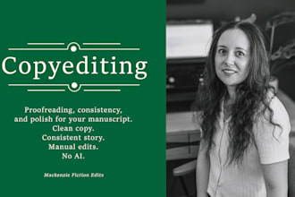 copyedit and proofread your fiction manuscript