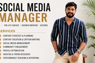 social media marketing manager for coaches, mentors and authors