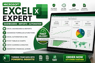 create custom microsoft excel dashboards and reports