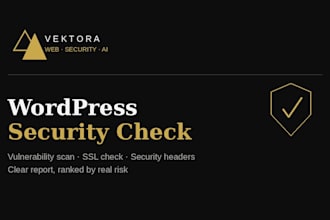 do a fast wordpress security check and vulnerability scan