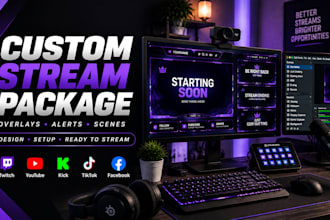 create a custom stream package and setup your streaming software