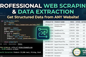 scrape any website and deliver clean structured data
