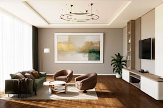 create photorealistic residential 3d interior rendering