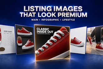 design amazon listing images, and infographics
