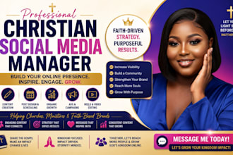 grow your christian faith based brand with content creation social media manager