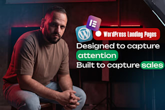 design and build landing page in elementor wordpress
