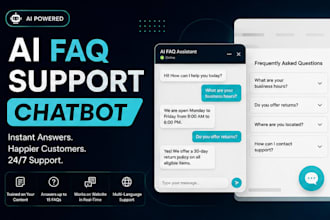 build a custom ai faq support chatbot for your website