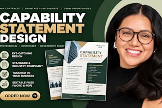 design a professional capability statement for government contracts