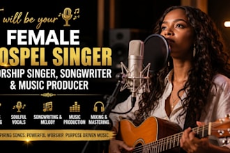 be your songwriter, female christian singer, gospel song, music producer