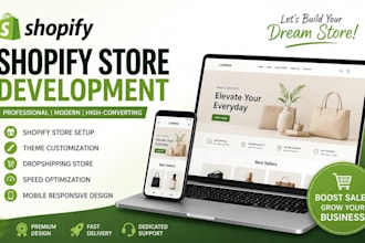 build shopify dropshing store, shopify store