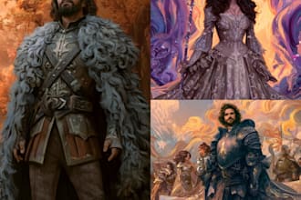 make a fantasy custom illustration
