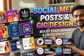 design highly engaging social media posts for your business