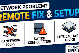 troubleshoot your office network issues and firewall setup remotely