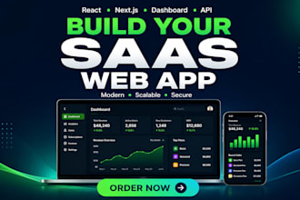build your saas web app in react and next js