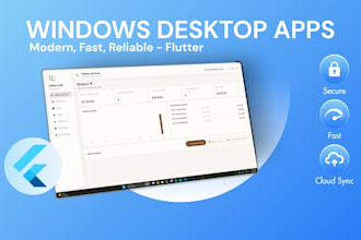 build a custom flutter windows desktop app