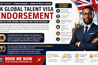 provide guide for UK global talent visa and endorsement