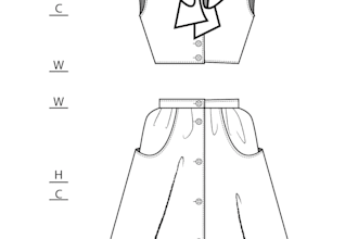 provide fashion technical drawings and tech packs
