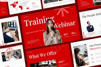 create professional webinar slides online course and training powerpoint ppt