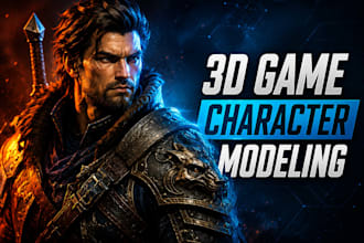 create optimized 3d game characters and 3d games  assets